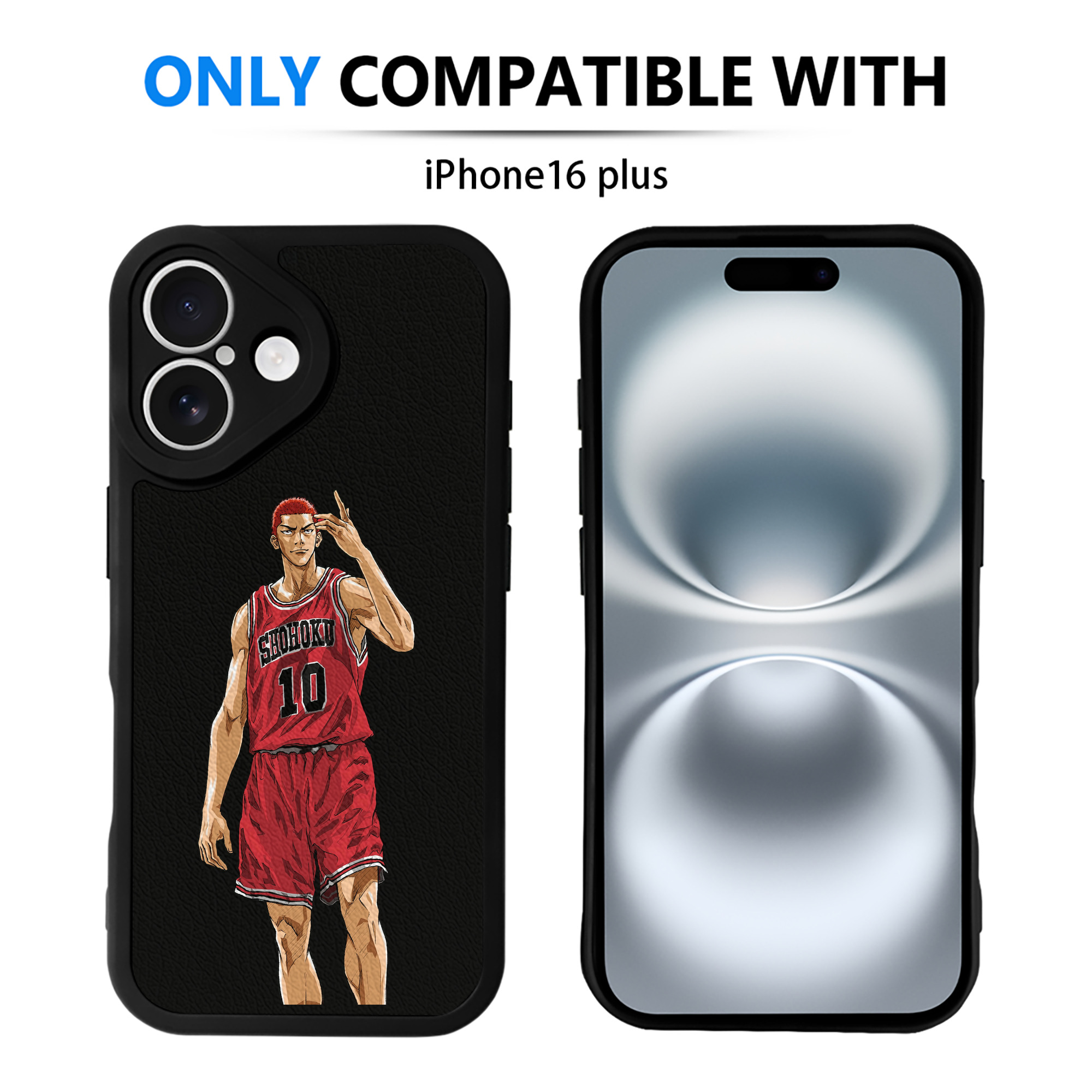 （画像用） SLAM DUNK／スラムダンク 【iPhone 16シリーズ対応】シリコンスマホケース（レザー調） 材質：シリコン
